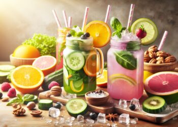 Refresca tu día con deliciosas bebidas saludables