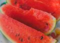 Sandía fresca troceada, ingrediente principal del gazpacho de sandía casero