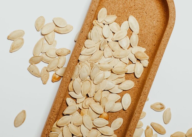 Semillas de calabaza, una de las mejores fuentes de alimentos ricos en zinc